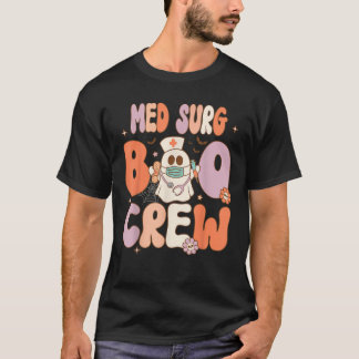 Camiseta Enfermera de la tripulación Groovy Boo Graciosa Fa