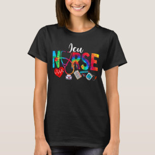 Camiseta Enfermera de la UCI Corazón de Amor Tye Tye Stetho