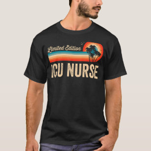 Camiseta Enfermera de la UCI Cumpleaños Hombres Retro Vinta