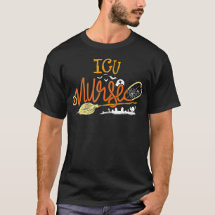 Camiseta Enfermera de la UCI Halloween RN Enfermería de cui