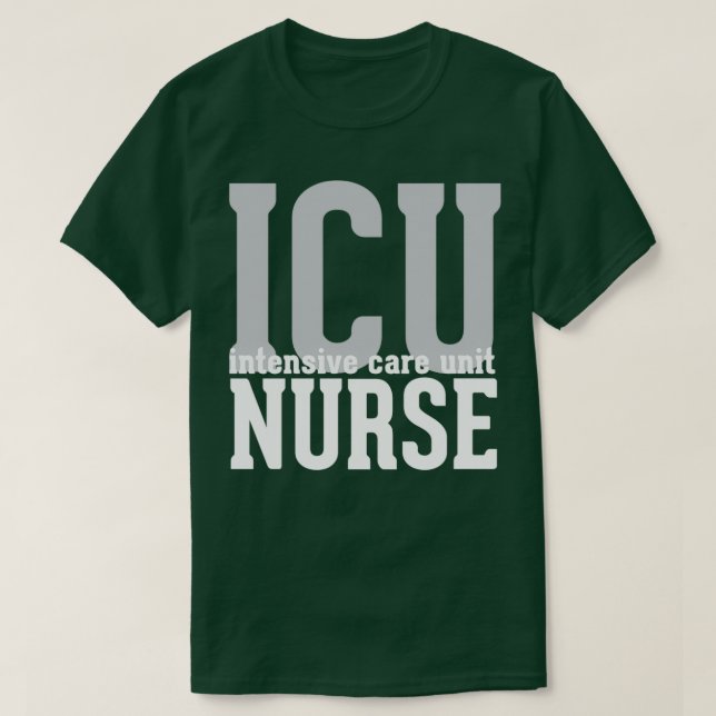 Camiseta Enfermera de la UCI Unidad de Cuidados Intensivos  (Diseño del anverso)