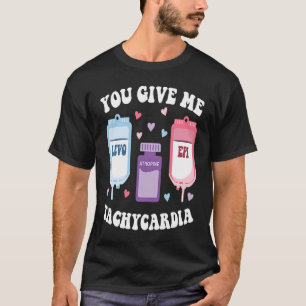 Camiseta Enfermera de la UCI Valentine Day Groovy me das Ta