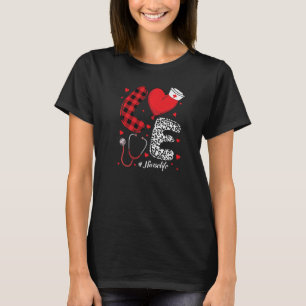 Camiseta Enfermera de la vida de búfalo con amor feliz Vale