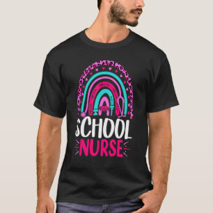 Camiseta Enfermera de Leopardo en la escuela Rainbow de vue