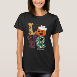 Camiseta Enfermera de Med Surg Halloween Calabaza Espantosa