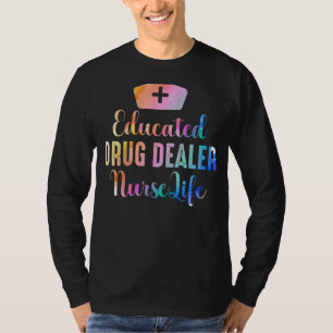 Camiseta Enfermera de Medicamentos Educada Enfermera Vida E