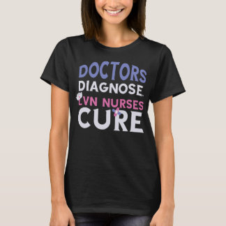 Camiseta Enfermera de Médicas de enfermería de LVN diagnost