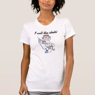 Camiseta Enfermera de monos que llamo regalos de tiros