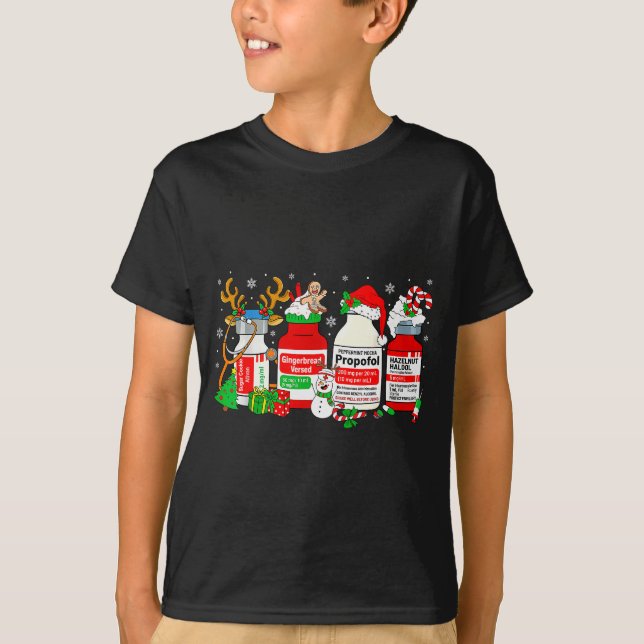 Camiseta Enfermera de Navidad Moca de menta Profol Er Ed Uc (Anverso)