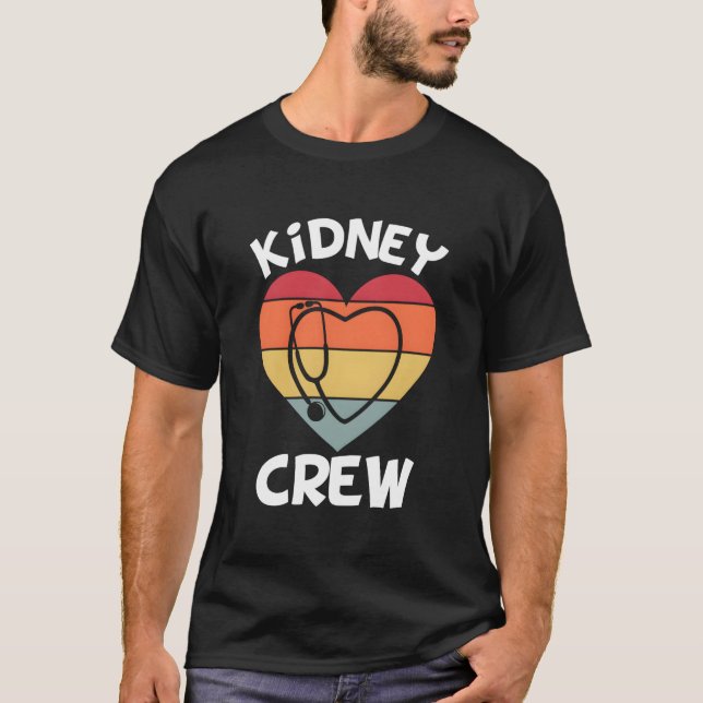 Camiseta Enfermera de nefrología de Ney Equipo de diálisis  (Anverso)