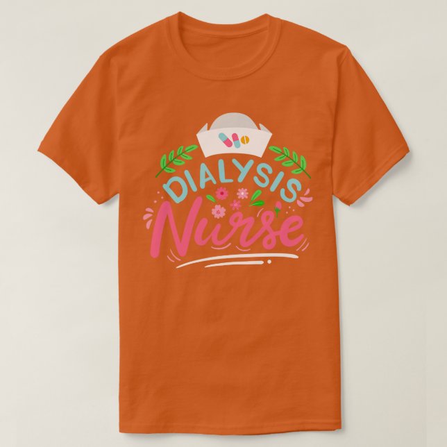 Camiseta Enfermera de nefrología diálisis 4 (Diseño del anverso)