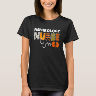Camiseta Enfermera de Nefrología Halloween Enfermera de Diá