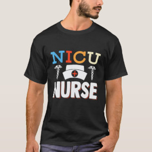 Camiseta enfermera de nicu uci cuidados neonatales de enfer