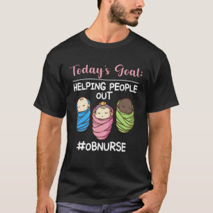Camiseta Enfermera de Obstetricia Enfermera de OB Ayudando