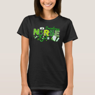 Camiseta Enfermera de oncología St Patricks Day Love Stetho