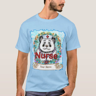 Camiseta enfermera de oso de Panda