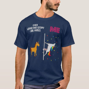 Camiseta Enfermera De Ostomía Herida Unicornio
