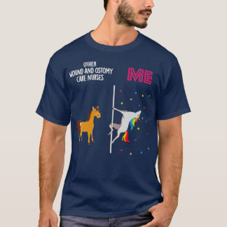 Camiseta Enfermera De Ostomía Herida Unicornio