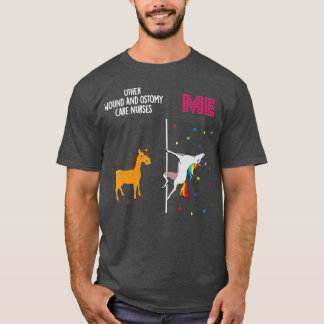 Camiseta Enfermera De Ostomía Herida Unicornio Otros 