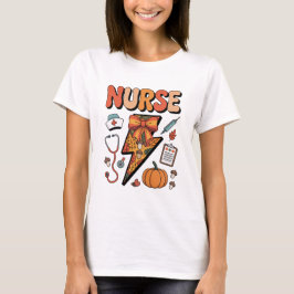 Camiseta Enfermera de Otoño – Profesional Médico Adorable d