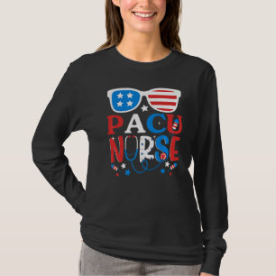 Camiseta Enfermera De Pacu Patriótico 4 De Julio Cristal Es
