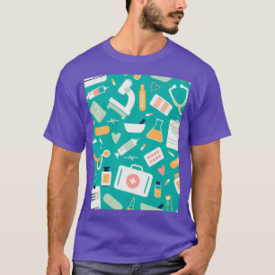 Camiseta Enfermera de papel tapiz