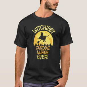 Camiseta Enfermera de Paro Cardíaco Bruja Humor de Hallowee