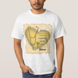Camiseta Enfermera de partería del corazón amarillo