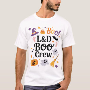 Camiseta Enfermera de parto y delivery Halloween Calabaza F