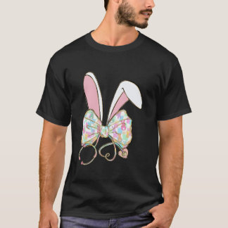 Camiseta Enfermera de pascua Stethoscope Bow Médico Rabbit 