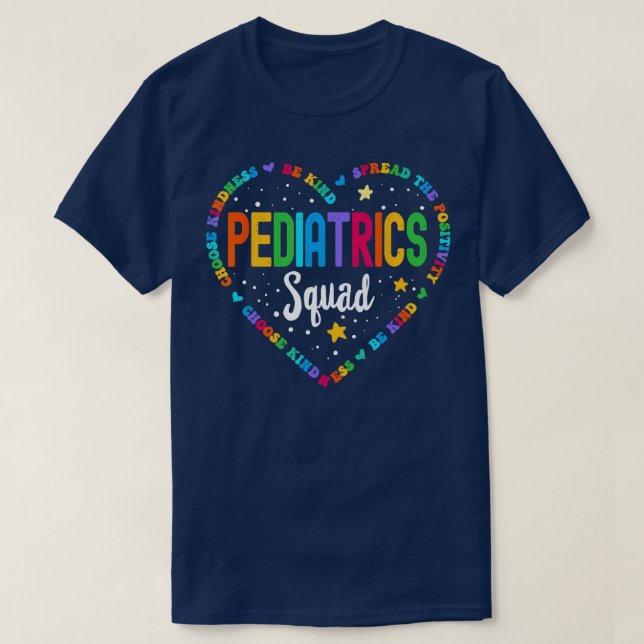 Camiseta Enfermera de pediatría de retro (Diseño del anverso)