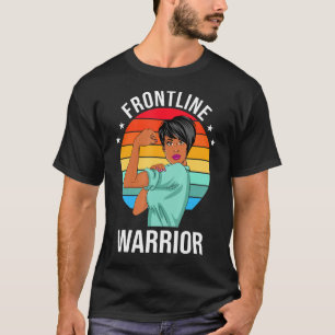 Camiseta Enfermera de primera línea guerrera orgullosa Cna 
