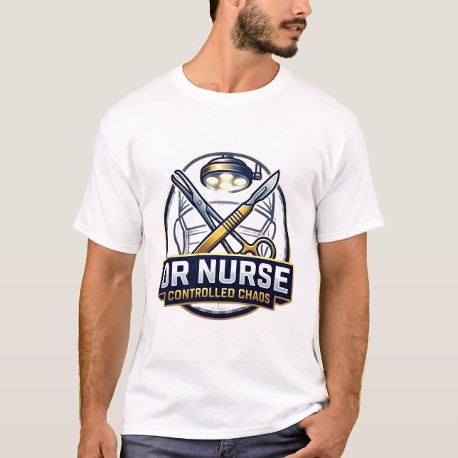 Camiseta Enfermera de Quirófano Caos Controlado (Anverso)