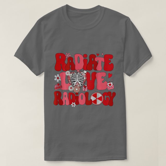 Camiseta Enfermera de Radiología de Valentines RAD Tech VDa (Diseño del anverso)