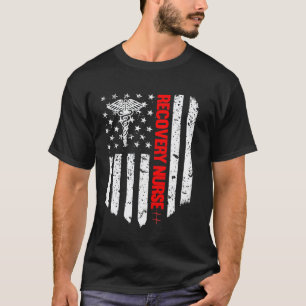 Camiseta Enfermera de recuperación Bandera americana Enferm