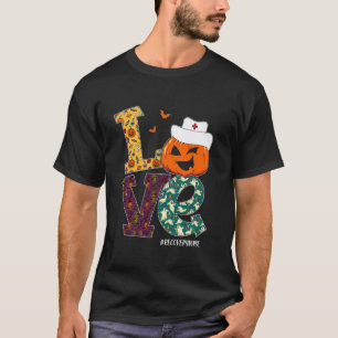 Camiseta Enfermera de recuperación Halloween Calabaza Espan