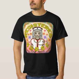 Camiseta enfermera de RN trabajando