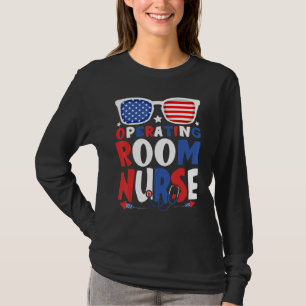 Camiseta Enfermera De Sala De Operaciones Patriótica 4 De J
