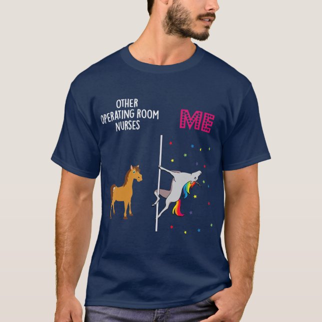 Camiseta Enfermera de sala de operaciones Unicorn Otros (Anverso)