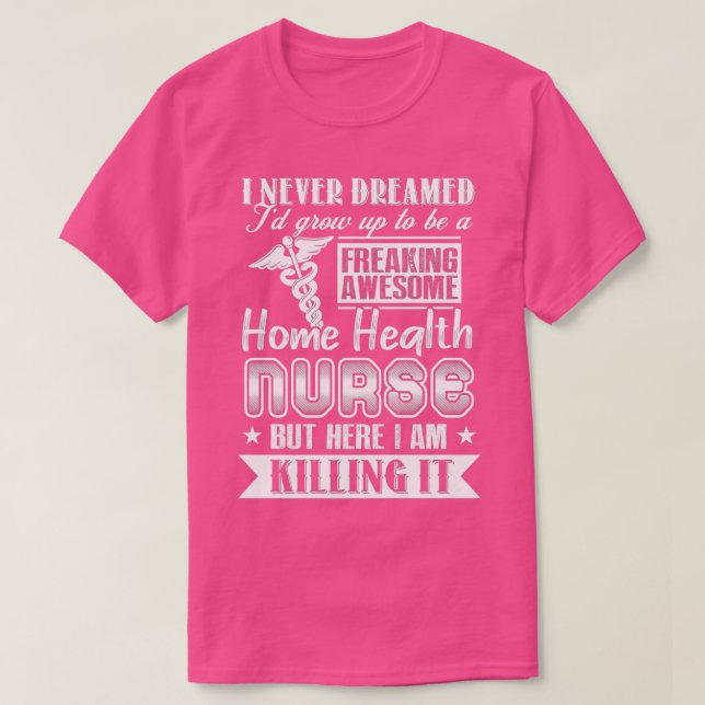 Camiseta Enfermera De Salud En El Hogar Para La Semana De L (Diseño del anverso)
