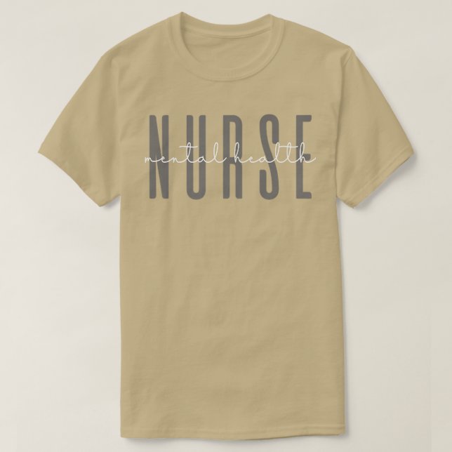 Camiseta Enfermera de Salud Mental Enfermera Psiquiátrica E (Diseño del anverso)