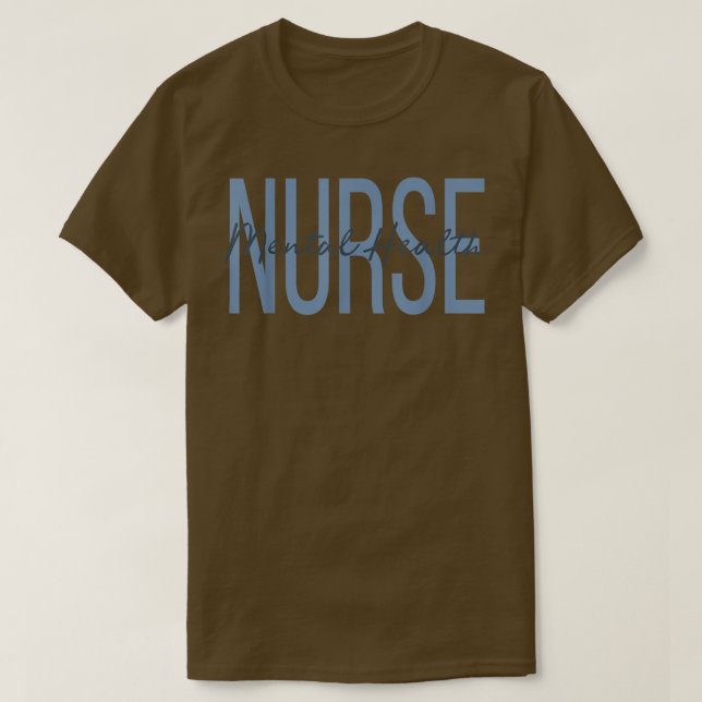 Camiseta Enfermera de salud mental Enfermero psiquiátrico E (Diseño del anverso)