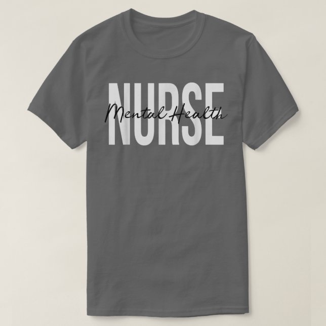 Camiseta Enfermera de salud mental Enfermero psiquiátrico E (Diseño del anverso)