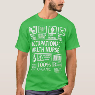 Camiseta Enfermera de salud ocupacional multitarea J