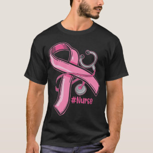 Camiseta Enfermera de sensibilización sobre el cáncer de ma