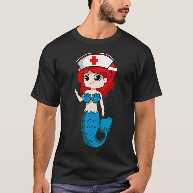 Camiseta Enfermera de Sirena apreciación Día Internacional  (Anverso)