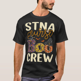 Camiseta Enfermera de STNA Boo Crew Graciosa Enfermera de S