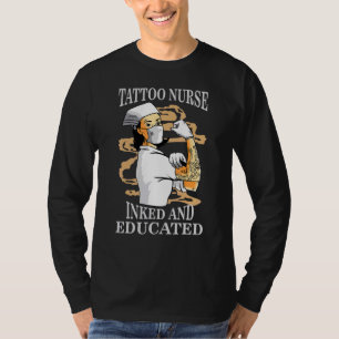 Camiseta Enfermera De Tattoo Unidad De Cuidados Intensivos 