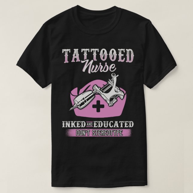 Camiseta Enfermera de tatuaje (Diseño del anverso)