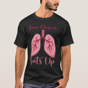 Camiseta Enfermera de terapia respiratoria boca abajo sats